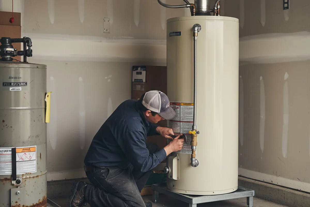 Water heater and shutoff valve replacement in McIntyre